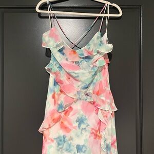 Zara Multicolor Watercolor Dress